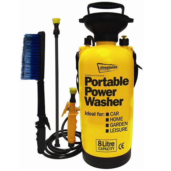 CAR VALETING CLEANING HAND PUMP PRESSURE WASHER/CLEANER/HOSE/BRUSH